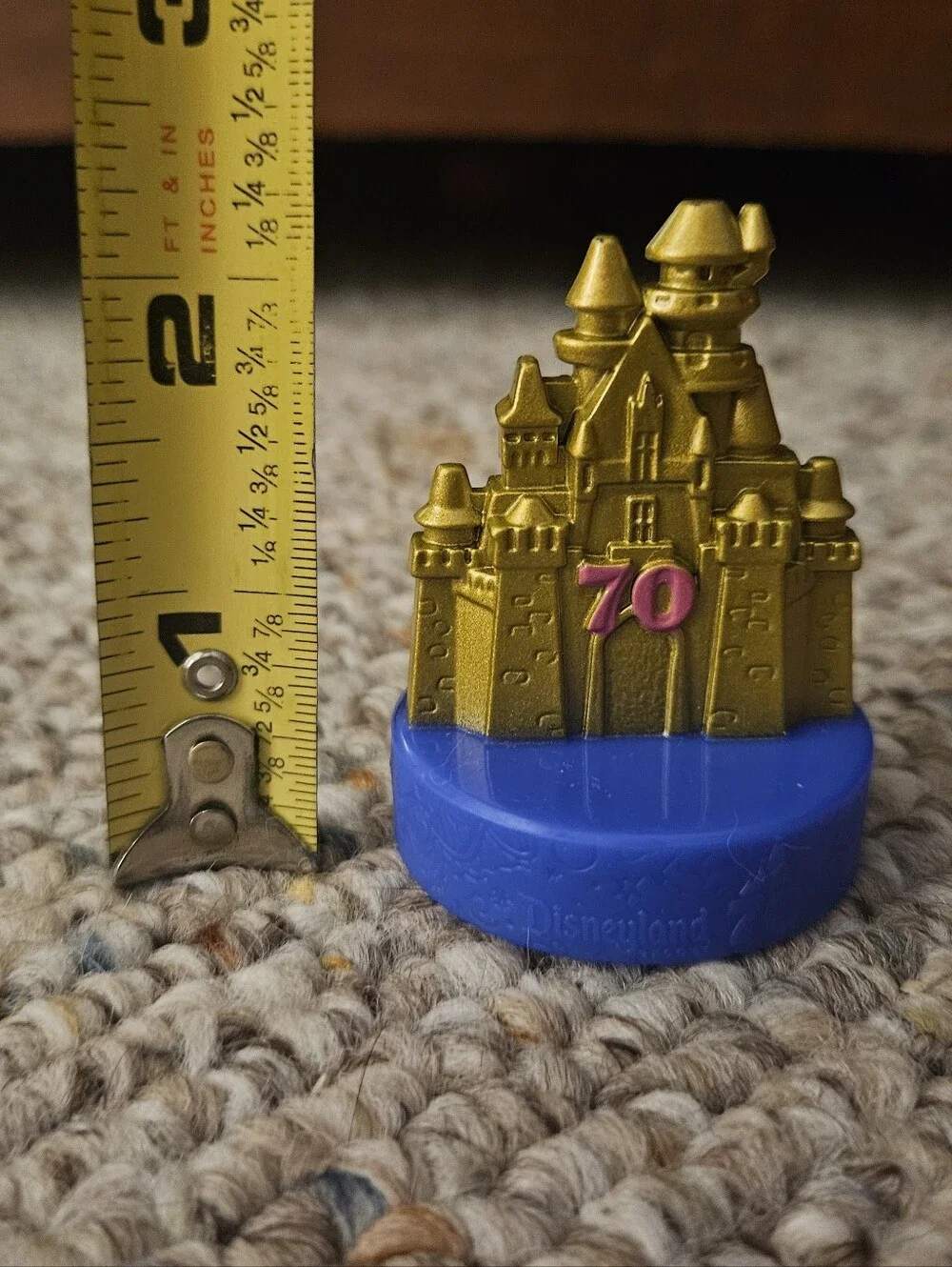 2025 McDonalds Disney 70th Anniversary Gold Sleeping Beauty Castle Figure